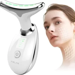 Face Massager, Anti-Wrinkle Face Device for Skin Tightening & Neck Lifting EMS Massage Face Toning Firming for Women
