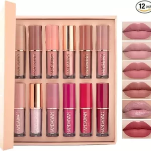 10Pcs Matte Liquid Lipstick with 2 Glitter lipstick Makeup Set