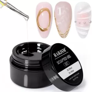 No Wipe Clear 3D Sculpting Gel Painting Gel Polish Nail Art Designs